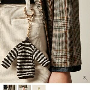 J Crew Roll Neck Bag Charm